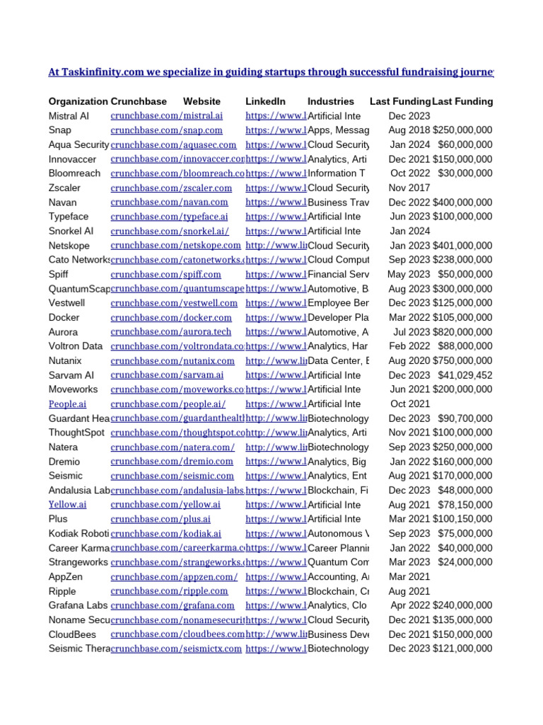 Startup Fundraising Insights | PDF