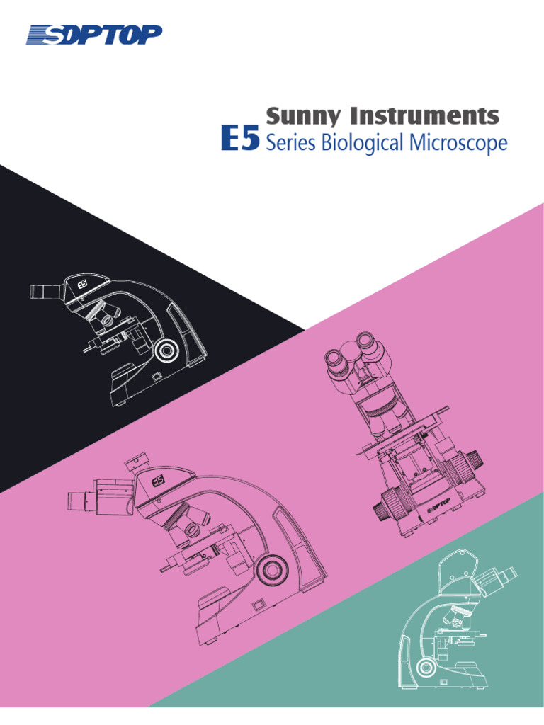 Ficha Microscopio Trinocular E5 Sunny | PDF | Microscope | Optical Devices
