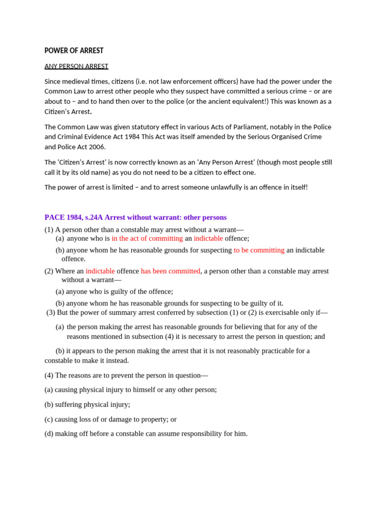 Power of Arrest | PDF | Arrest | Judge