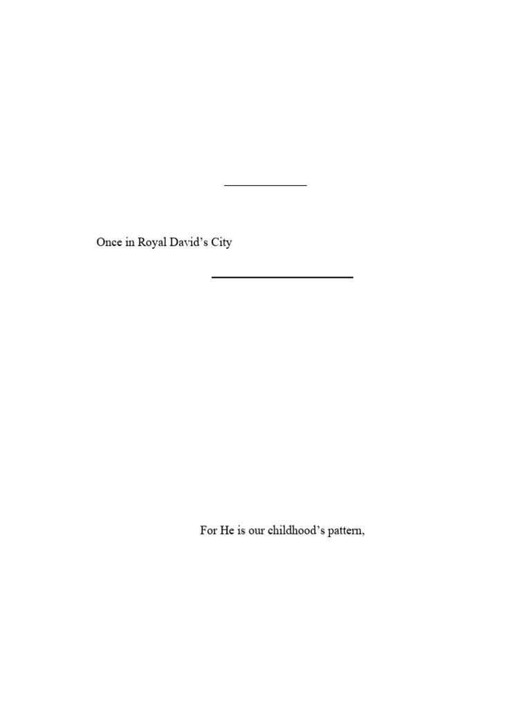 Carol Service 2024 Program Outline | PDF