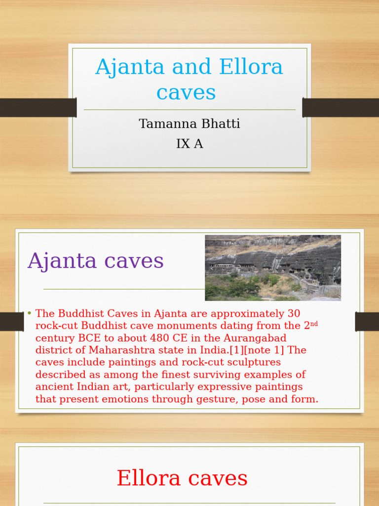 Ajanta and Ellora Caves Overview | PDF
