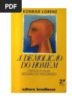 konrad lorenz - A demolição do homem