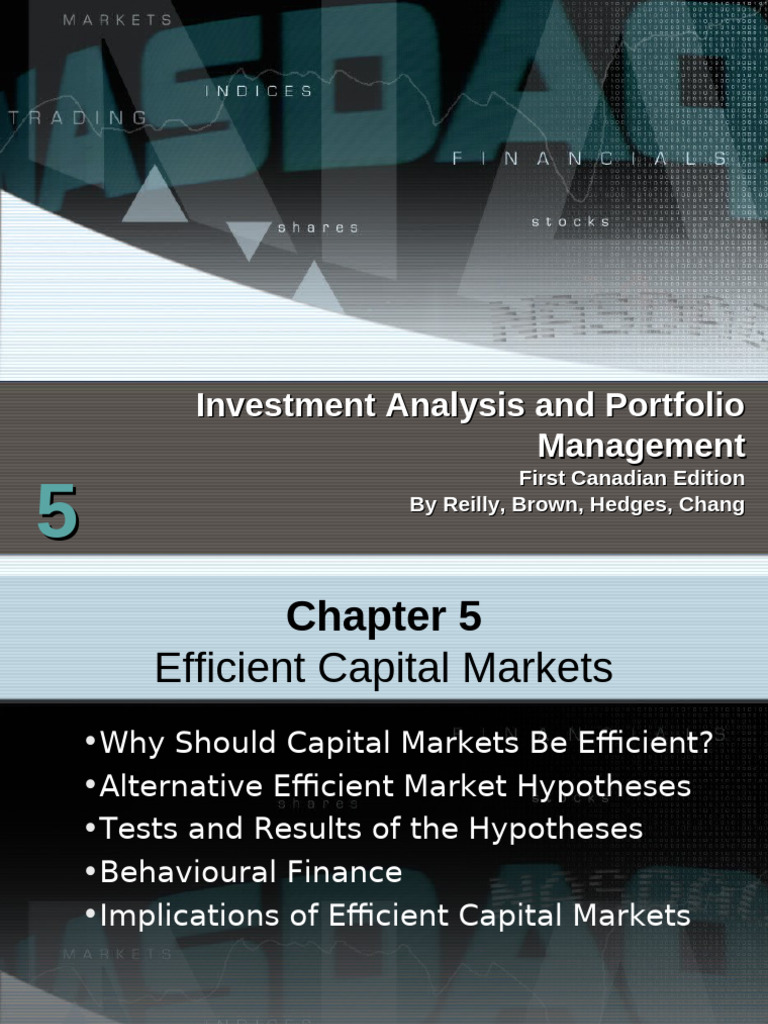 Chapter 5 Efficient Capital Markets | PDF | Efficient Market Hypothesis ...
