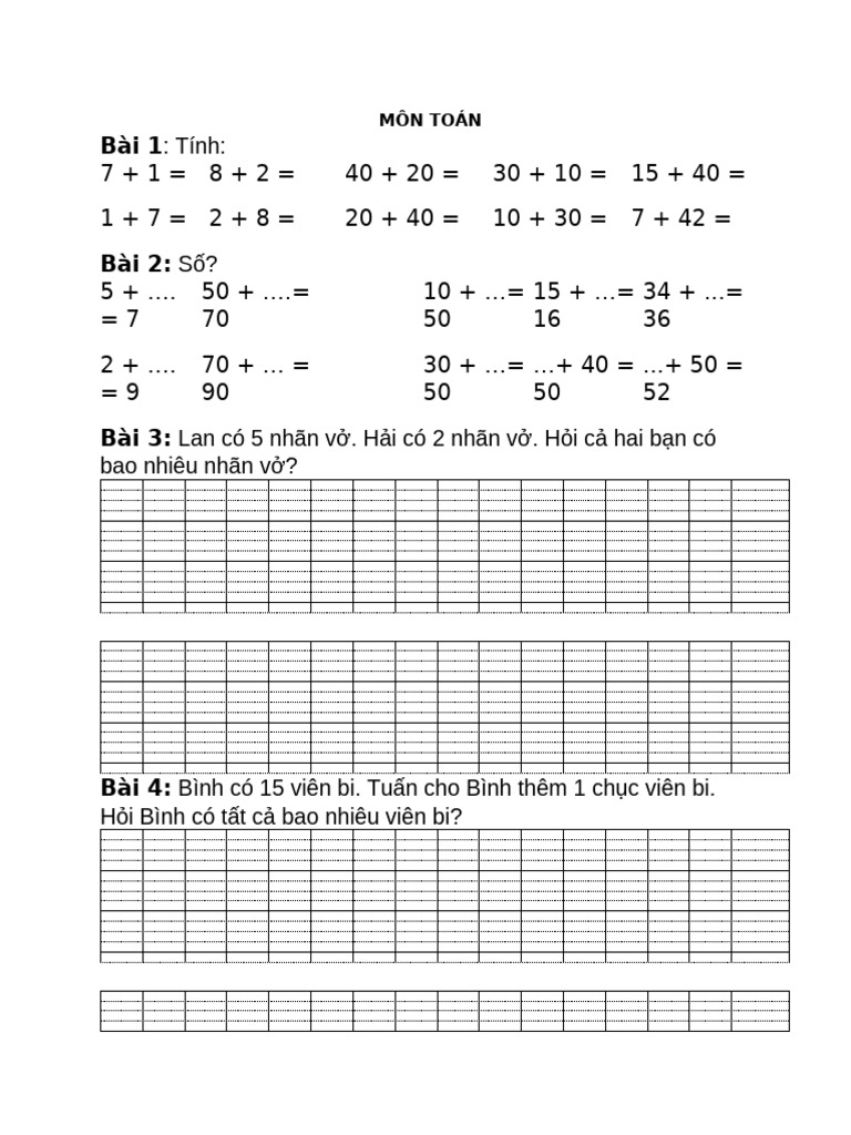 Môn Toán | PDF