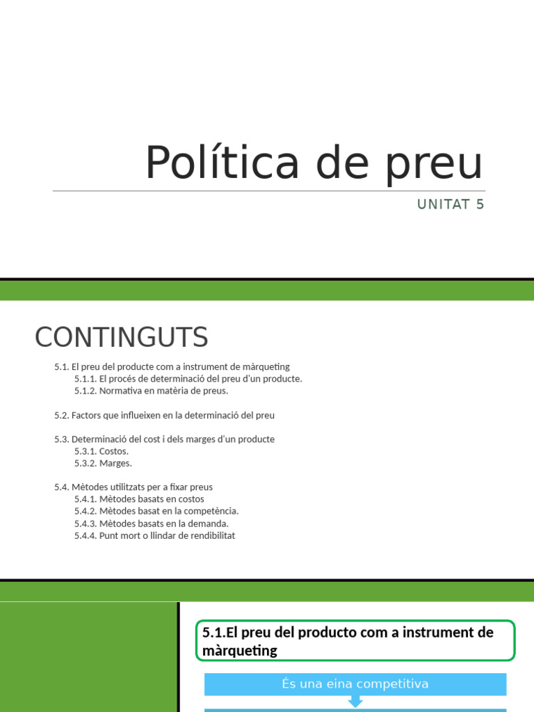Politica Preu | PDF