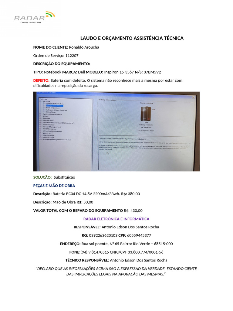 laudo-e-or-amento-assist-ncia-t-cnica-radae-infor-pdf