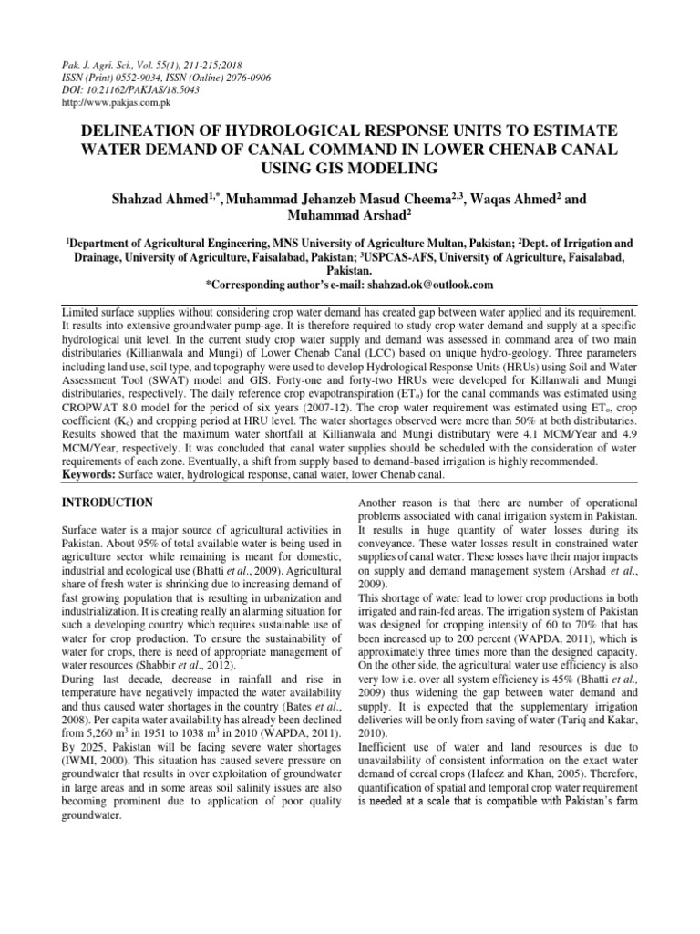 Delineation of Hydrological Response Uni | PDF | Water | Evapotranspiration
