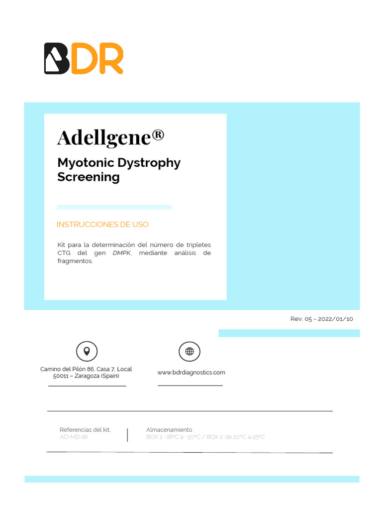 IFUS - Esp - Myoyonic - Dystrophy - Screening - Rv.05 (10-01-22) | PDF ...