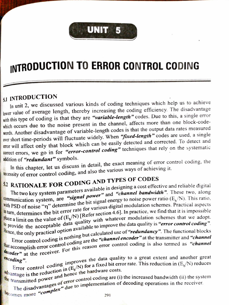 Dc mod 4 notes 1 pdf error detection and correction matrix