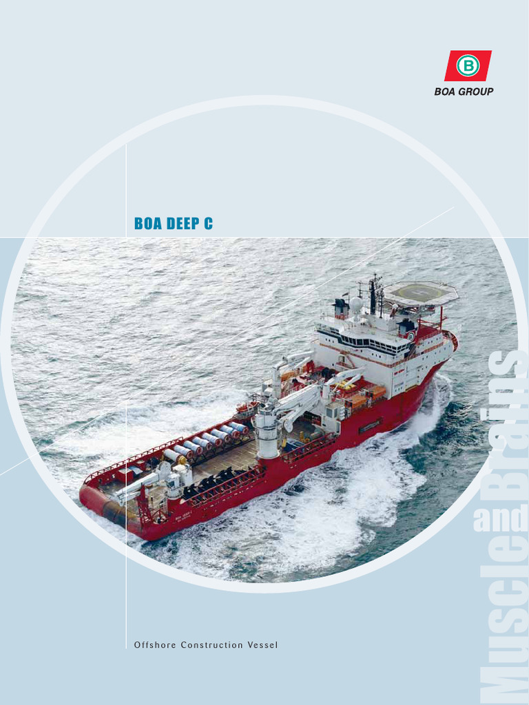 BOA Deep C Offshore Construction Vessel | PDF | Water Transport ...