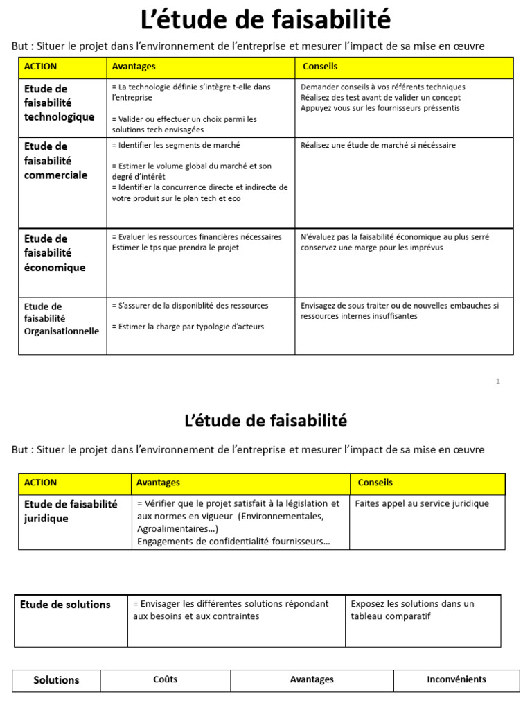 Étude de faisabilité d'un projet | PDF | Business | Environnement naturel
