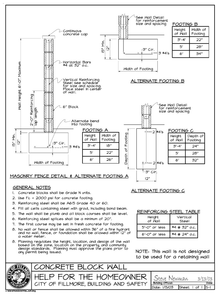 Concrete Block Walls PDF | PDF