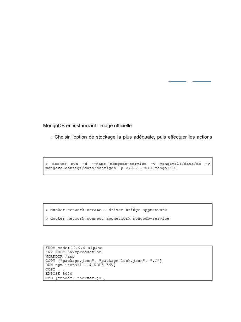 Corrigé TP Docker pour Applications Cloud | PDF | MongoDB | Linux