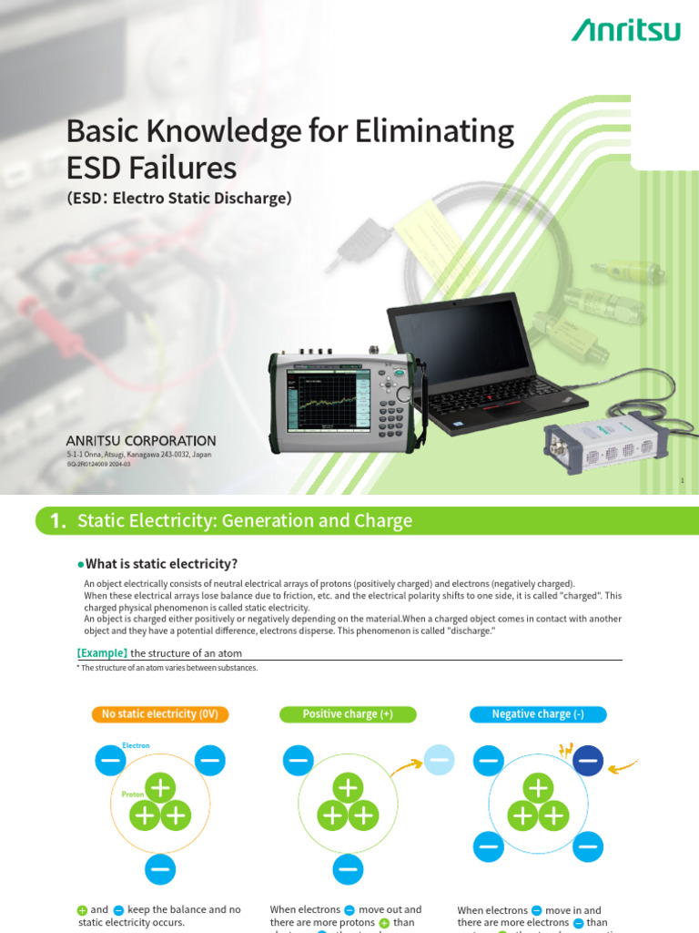Eliminating ESD Failures Basic E 00 | PDF | Electrostatic Discharge ...