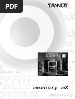 Tannoy Mercury MX2 Owner's Manual | PDF | Loudspeaker | Amplifier