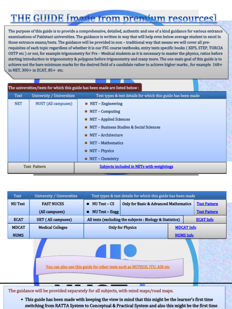 Comprehensive NUST Entrance Guide | PDF | Geometry | Line (Geometry)