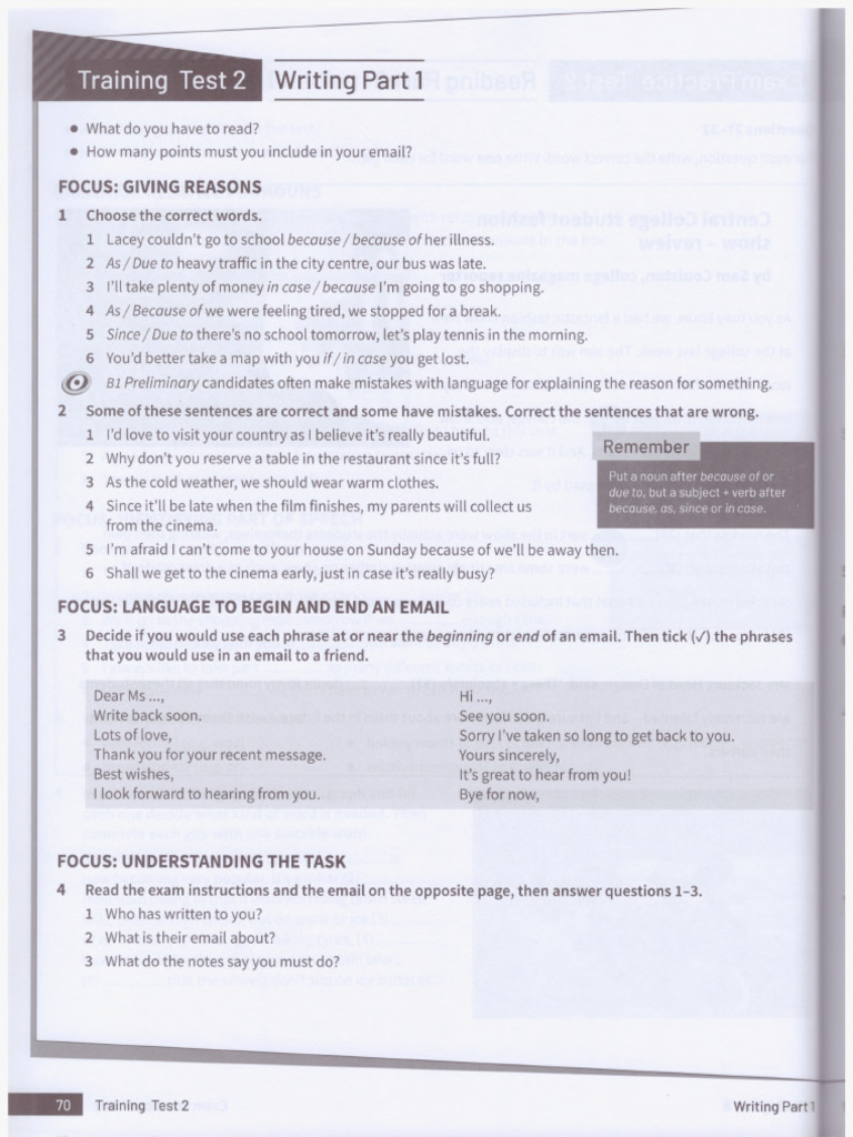 Writing Test 2 | PDF