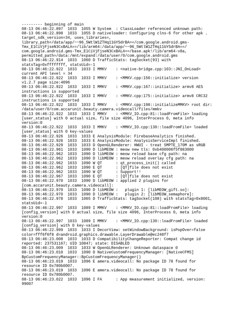 Android App Log Analysis Report | PDF | Computing | Software Development