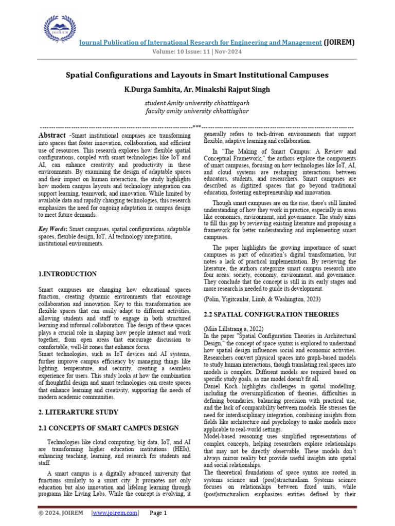 Smart Campus Design and Layouts Analysis | PDF | Internet Of Things ...