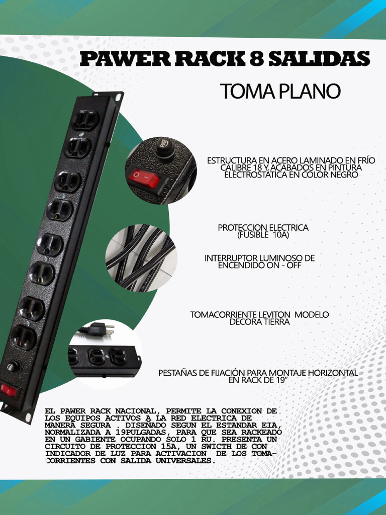 PAWER RACK PLANO PDU NACIONAL | PDF