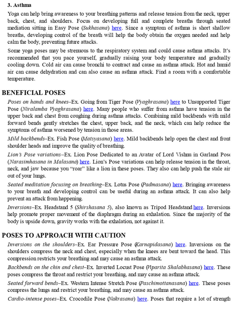 2 100 Asanas The Complete Yoga Poses Part 5 Pdf Breathing Asthma