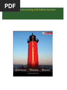 [Ebooks PDF] download Managerial Accounting 13th Edition Garrison full chapters