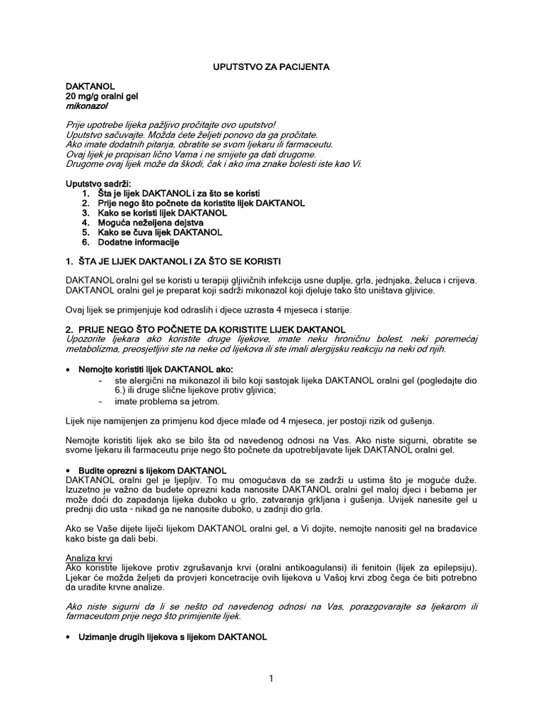 Daktanol-oralni-gel_PIL_PN-4019-05 | PDF