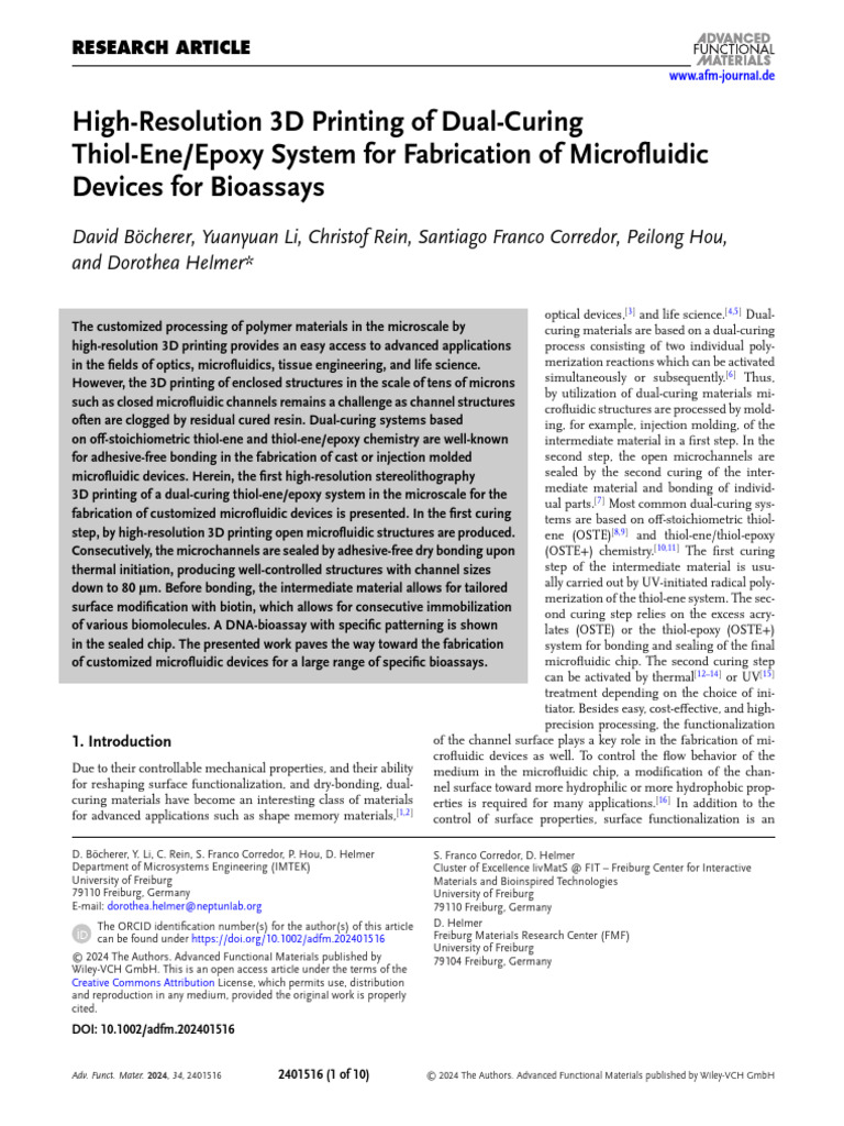 Adv Funct Materials - 2024 - B%C3%B6cherer - High%E2%80%90Resolution 3D ...