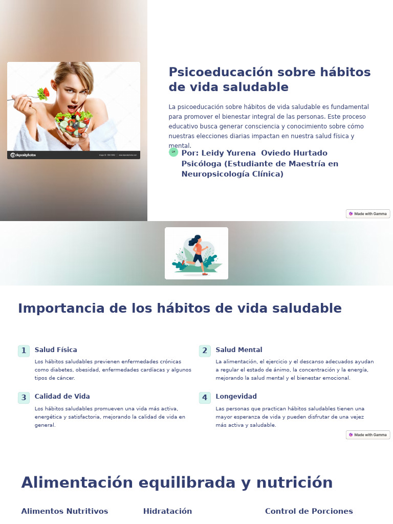 Hábitos Saludables para Niños | PDF | Nutrición | Dieta y nutrición