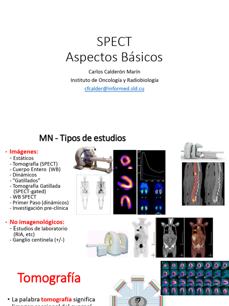 Introducción a la Tomografía SPECT | PDF | Tomografía de emisión de ...