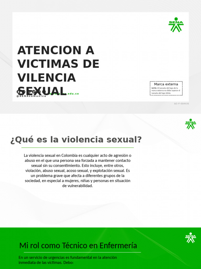 Atencion A Victimas de Violencia Sexual | PDF | Abuso sexual | Violencia