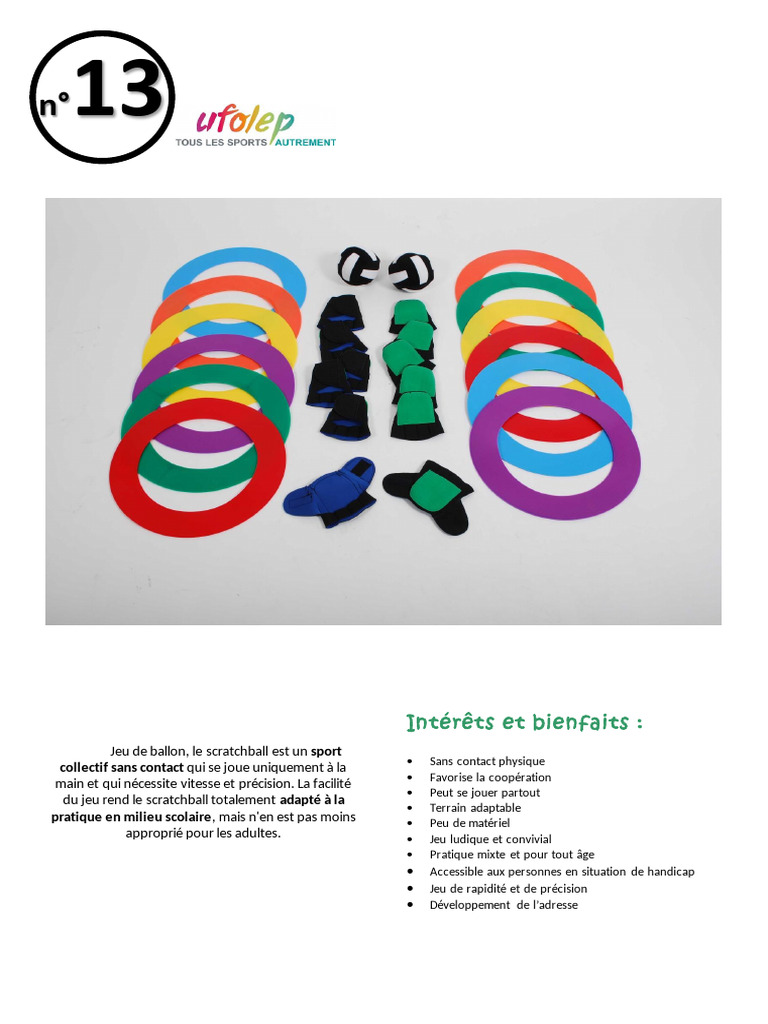 Introduction au Scratchball : Règles et Matériel | PDF | Défenseur ...