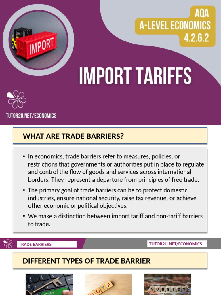 Understanding Trade Barriers in Economics | PDF | Non Tariff Barriers ...
