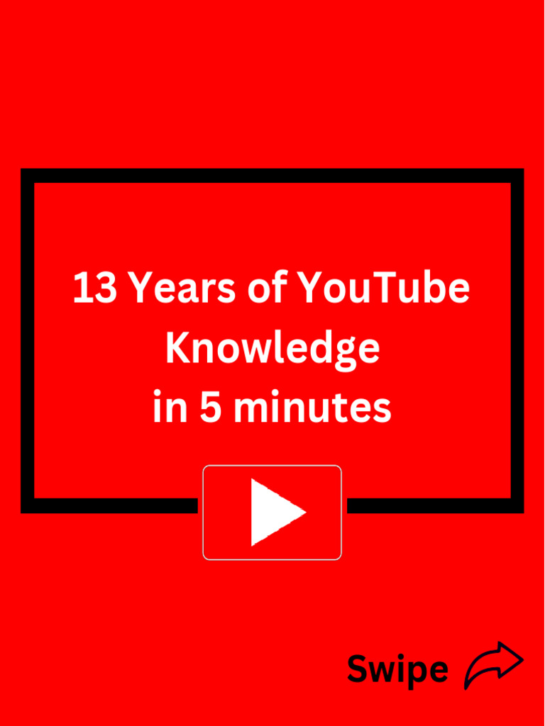 YouTube Success Tips in 5 Minutes | PDF | You Tube | Audience Measurement