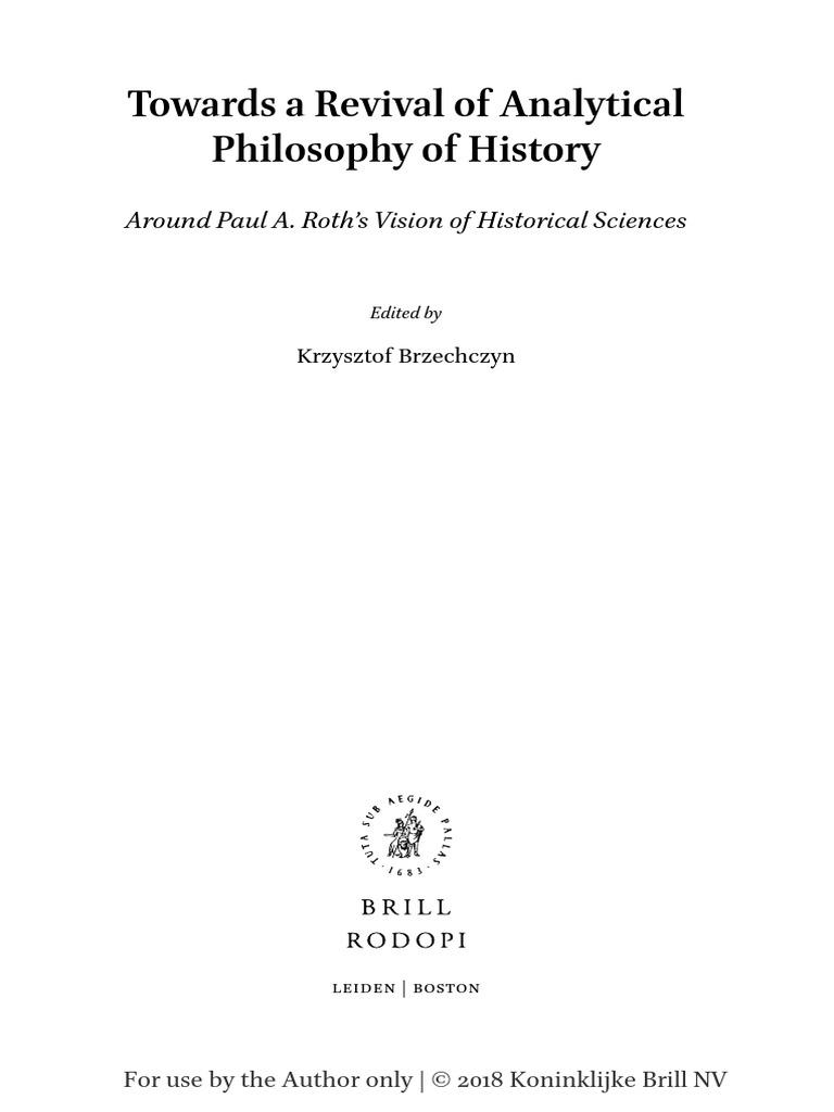 Paul Roth Vison - Towards - A - Revival - of - Analytical - Philosophy ...