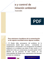 Valores y control de contaminación ambiental