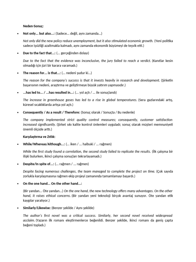 Frequently Used Clauses-Sentences | PDF