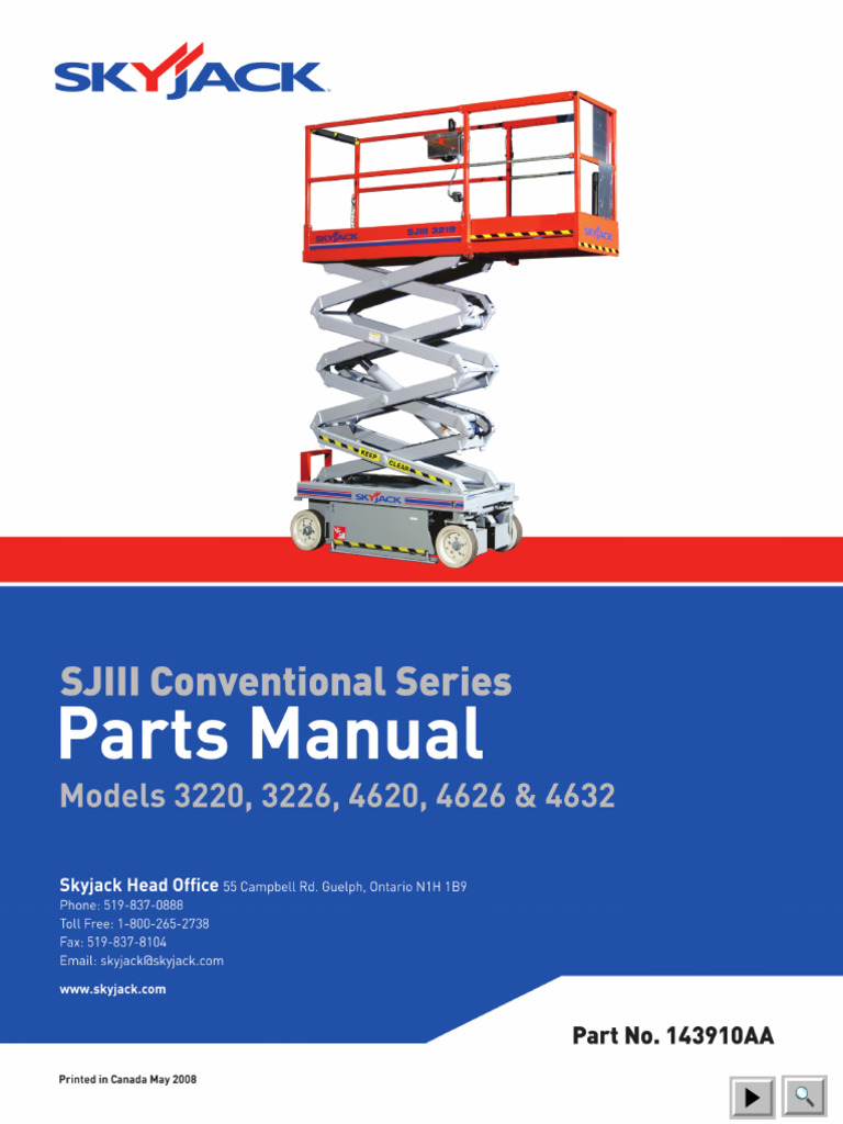 Skyjack SJIII Parts Manual Overview | PDF | Vehicles