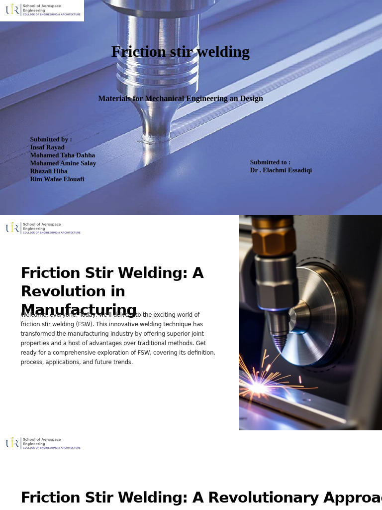 Friction Stir Welding: Transforming Manufacturing | PDF | Welding ...