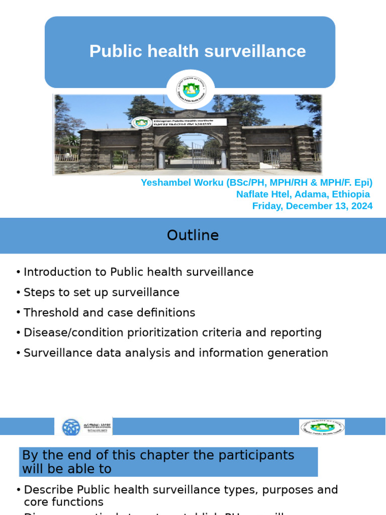 Public Health Surveillance in Ethiopia | PDF | Data Analysis | Public ...