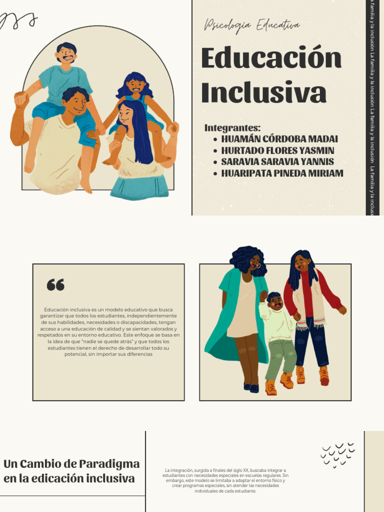 Evolución de la Educación Inclusiva | PDF | Invalidez | Inclusión ...