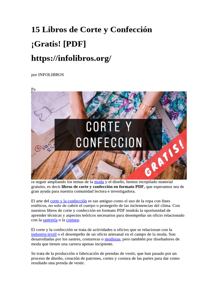 Libro De Corte Y Confeccion Pdf – CTMLAE