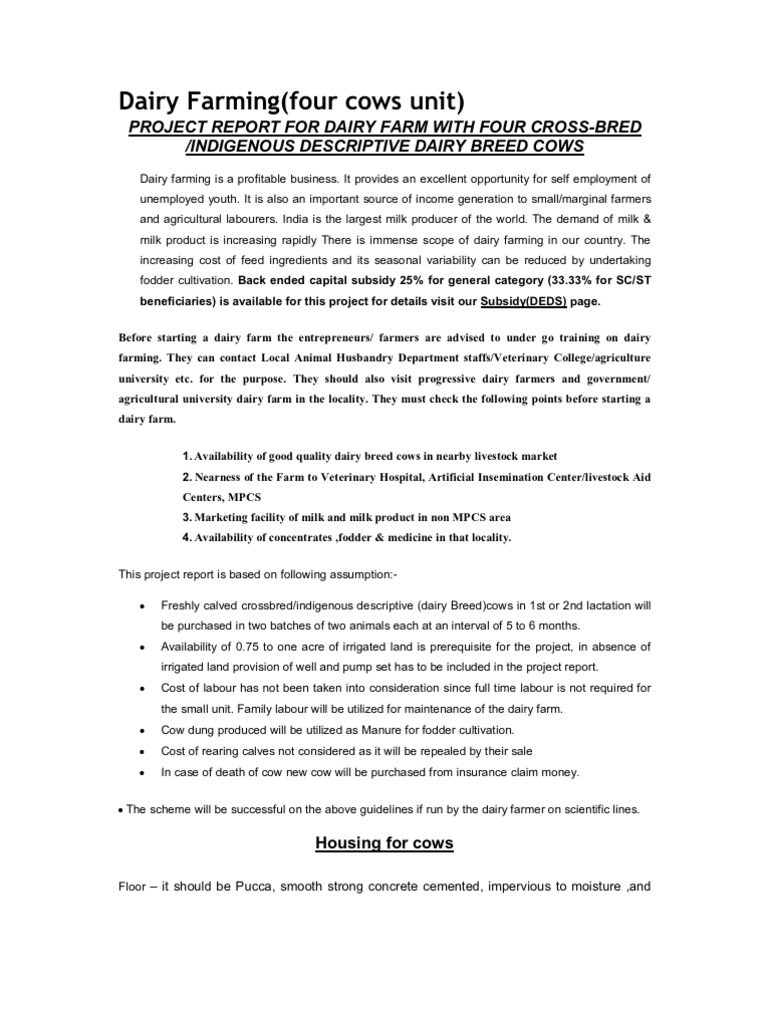 Dairy intelligence overview