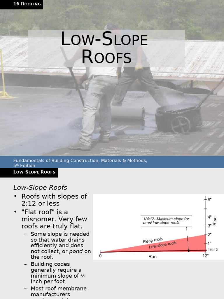 Low-Slope Roofs: Construction Essentials | PDF | Roof | Building Insulation