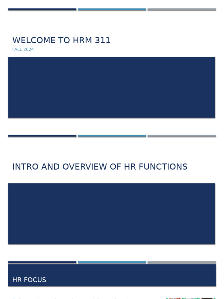 HRM 311 Week 1 Chapter 1 | PDF | Human Resource Management | Employment