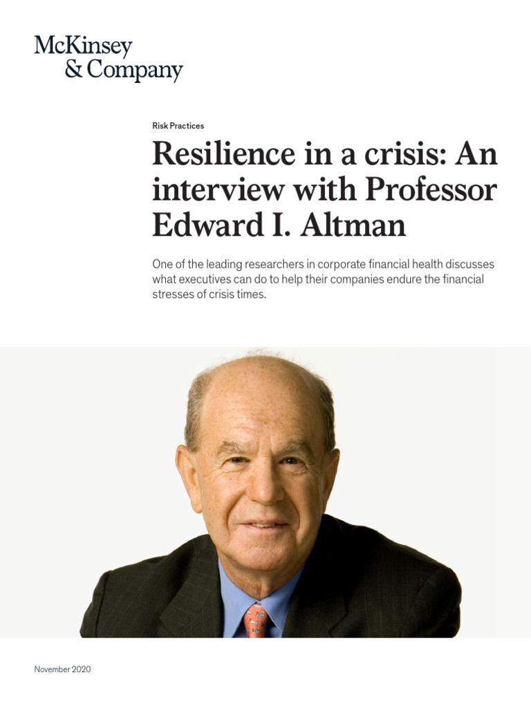 Altman 2020 resilience in a crisis an interview with professor edward i