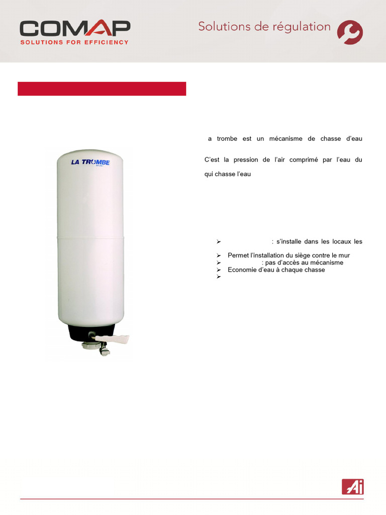 Fonctionnement de la Chasse d'Eau La Trombe PDF (plomberie — free download