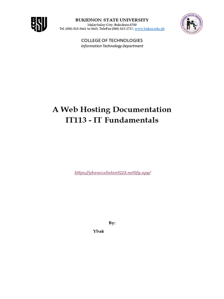 Web Hosting Guide for IT Students | PDF | Websites | World Wide Web