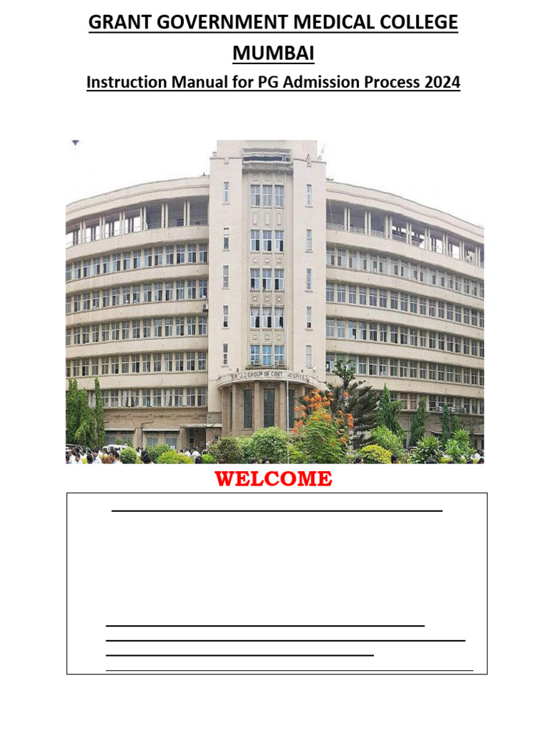 PG Admission Brochure 2024 | PDF | Higher Education | Medical Education