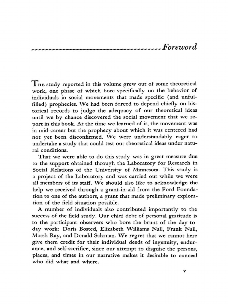 Festinger riecken schachter when prophecy fails 1956 2 60 1 pdf